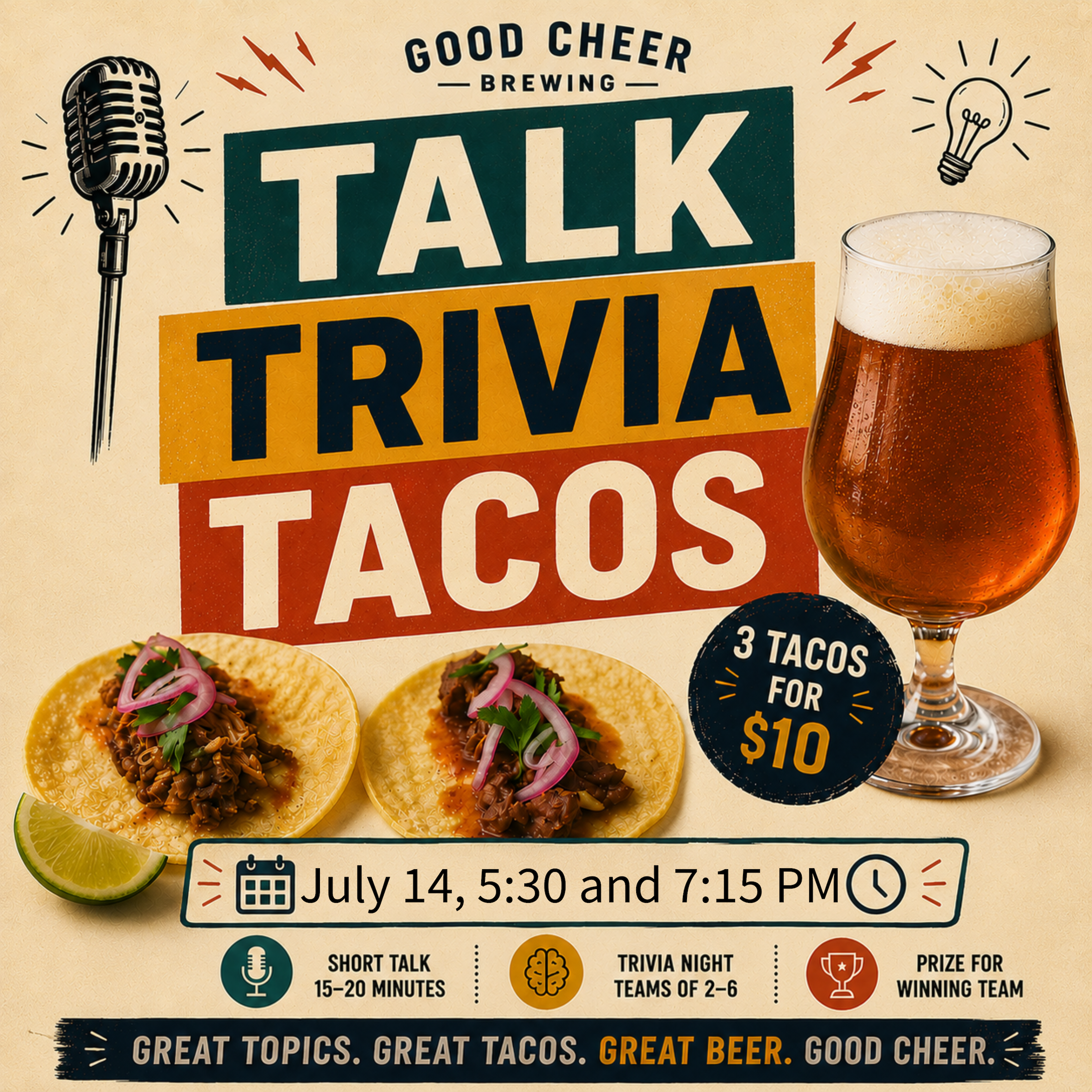 Talk, Trivia &amp; Tacos