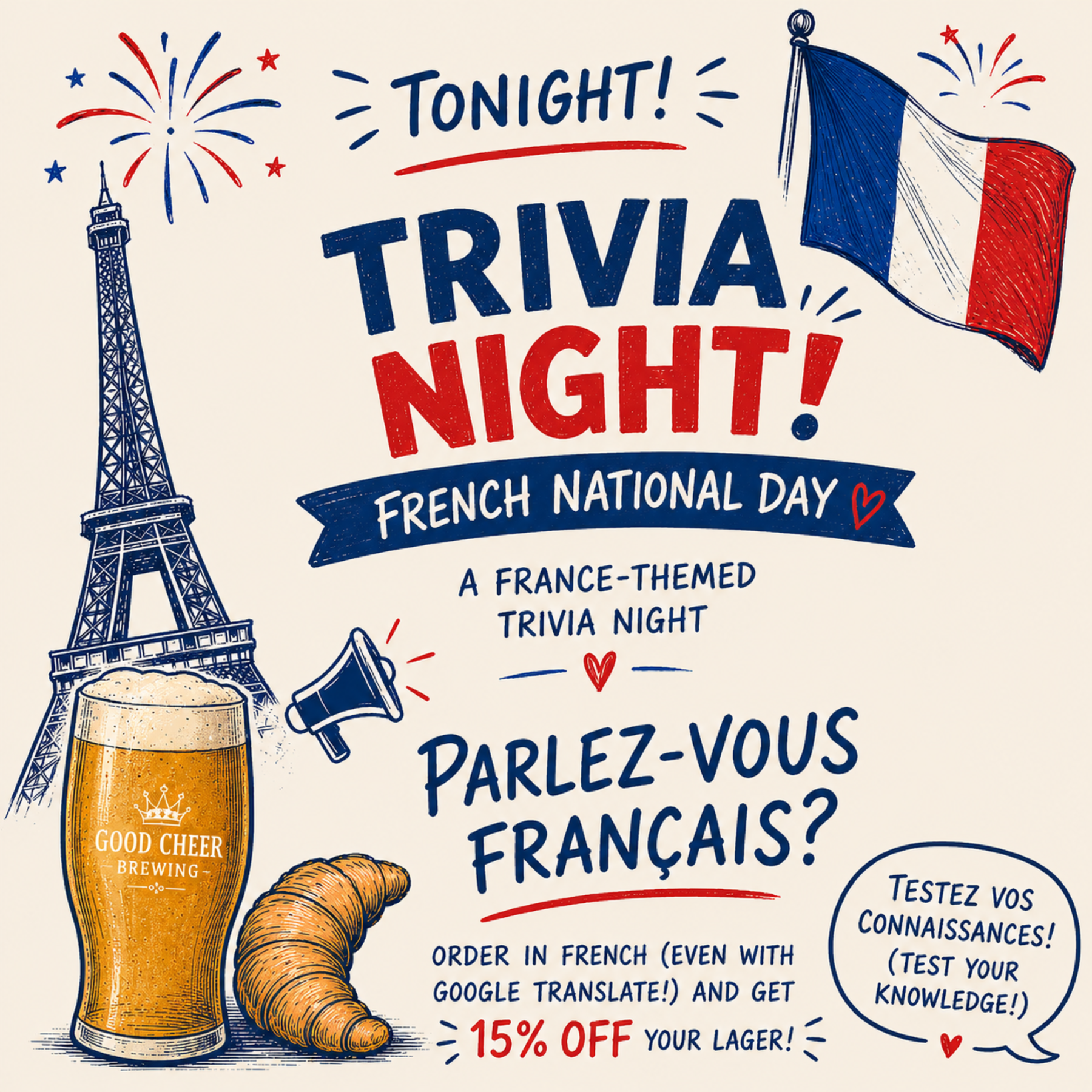 Talk, Trivia &amp; Tacos - France Edition