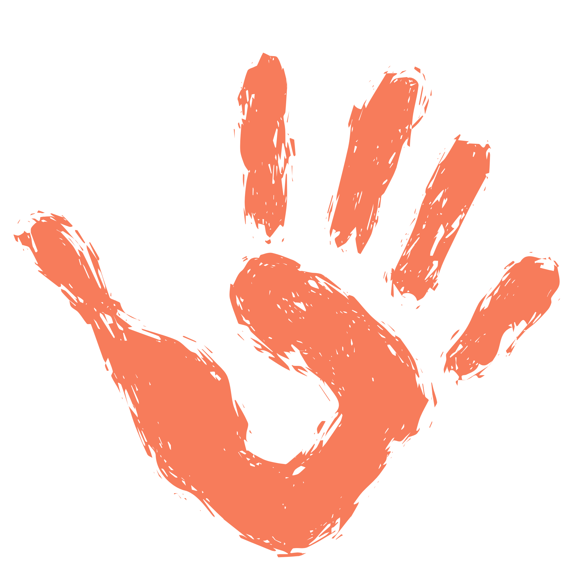 A stylized illustration of a human hand making the 'OK' gesture, with the thumb and index finger forming a circle and the other three fingers extended. The hand is depicted in a remote, textured style with a peach color on a black background.