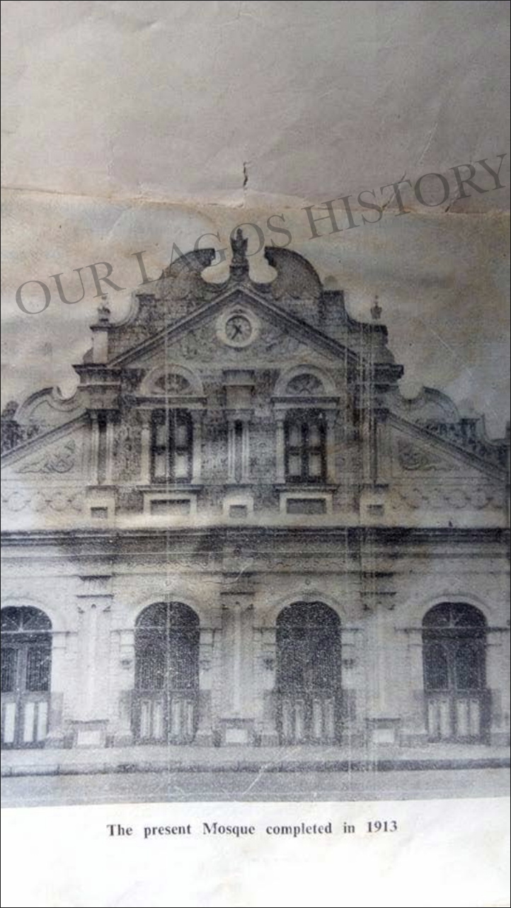 The present Mosque completed in 1913 (unknown source)