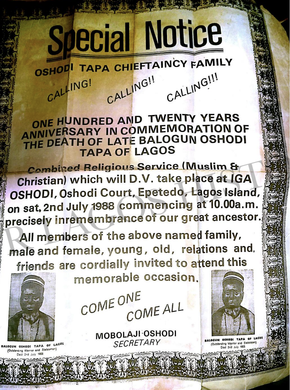 Oshodi Tapa Chieftaincy Family