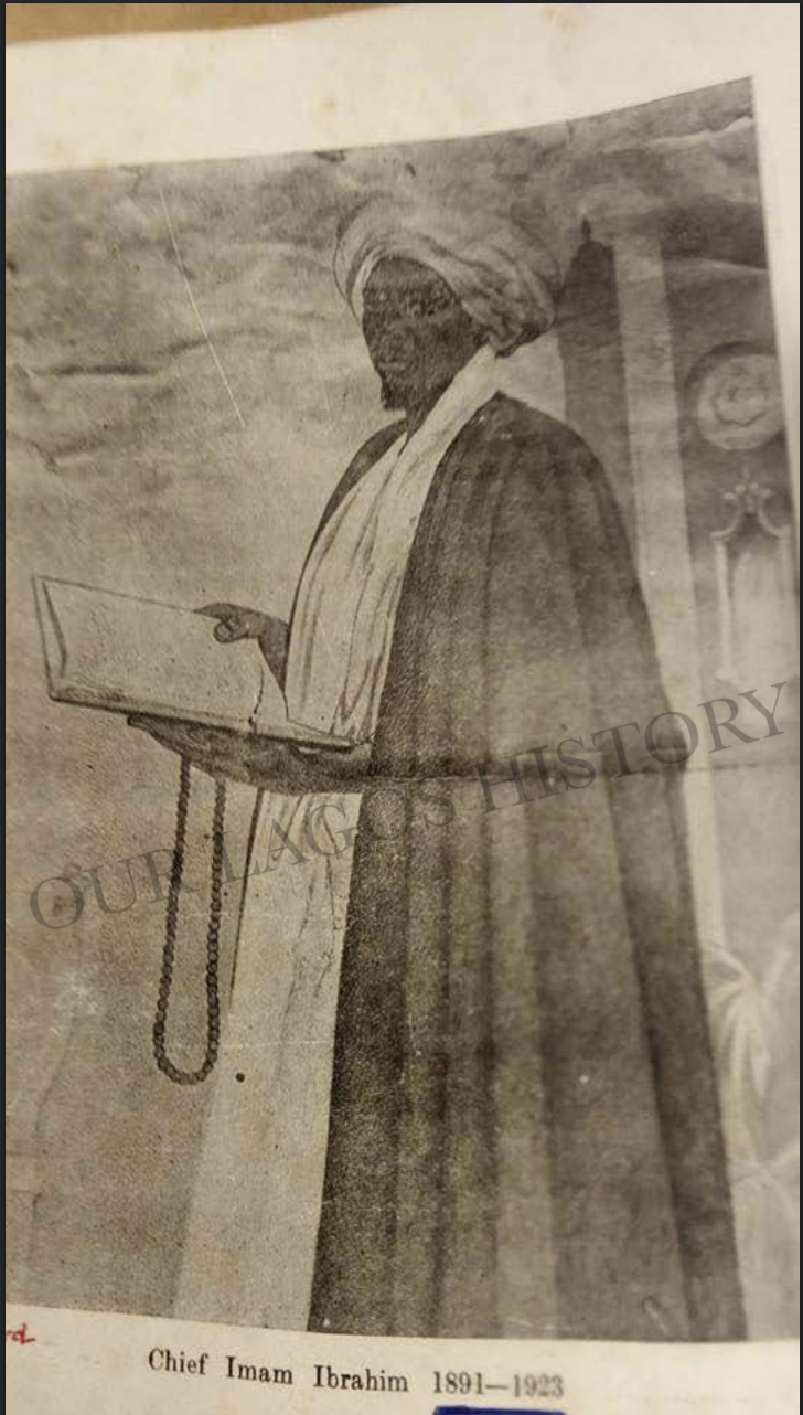 Chief Imam Ibrahim Nofiu Ghana 1891-1923 Lagos Central Mosque