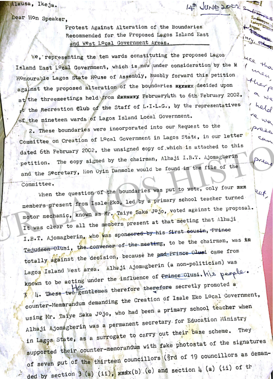 Proposed Lagos Island East & West