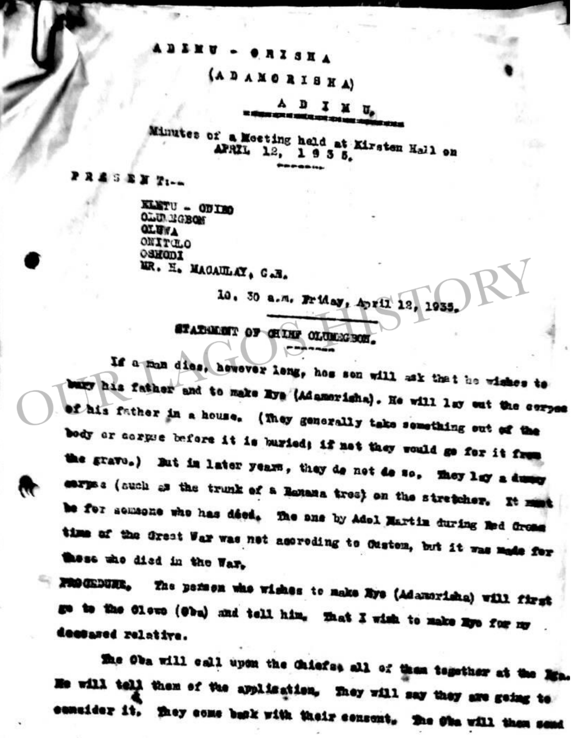 Olumegbon on Adimu Orisha