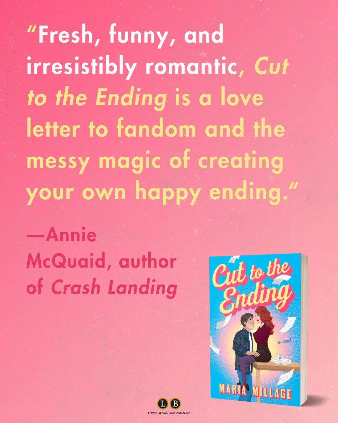 So very thrilled to be sharing this week&rsquo;s blurb from the brilliant and lovely @annie_m_writes!

I first met Annie through the KissPitch program four (I think? God time is so weird!) years ago and I am honored to be able to call her a friend. H