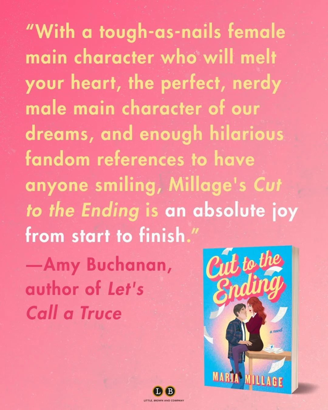 We are just about three weeks out from pub day (!!) and I&rsquo;m thrilled to be sharing this stunner of a blurb from @amybuchananbooks! Amy&rsquo;s books are funny and swoony and sexy and achingly heartfelt and, to use her own words against her &ldq