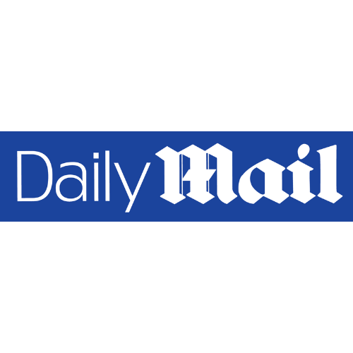 Daily Mail logo with the words 'Daily Mail' in white text on a blue background