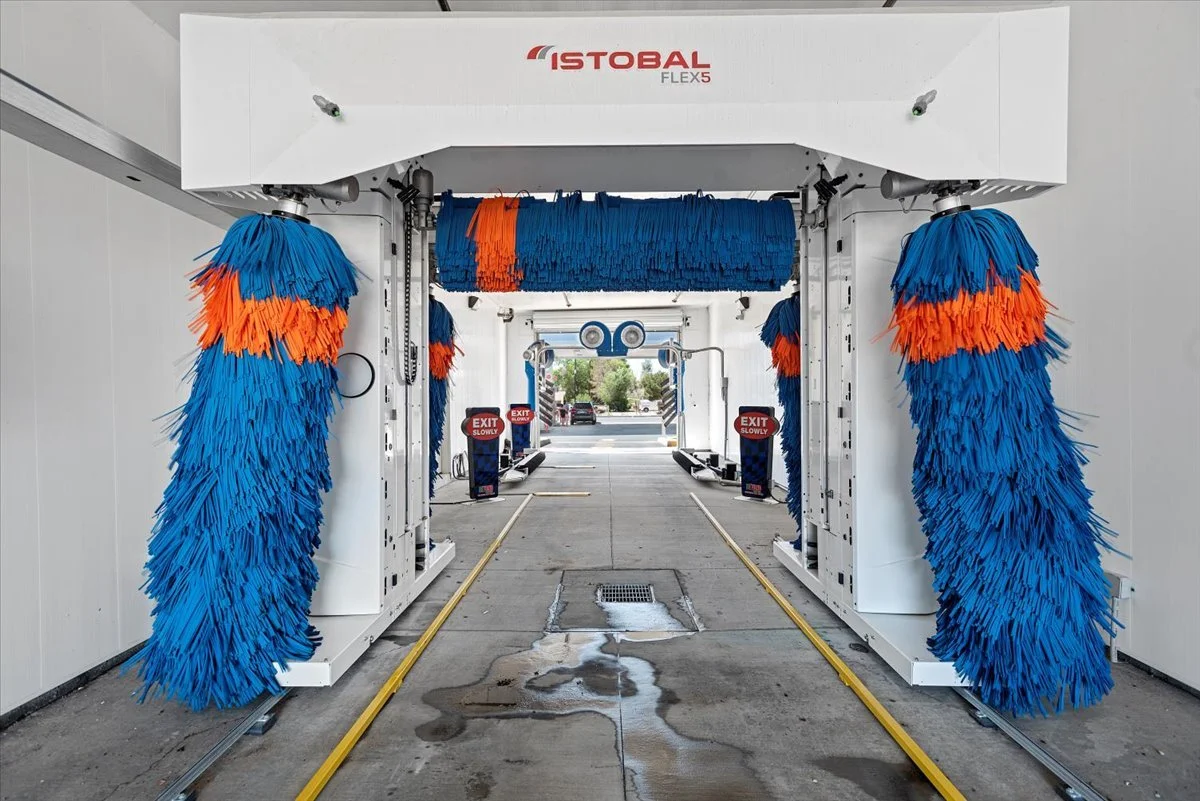 Drive-through car wash commercial photography Inland Empire Southern California