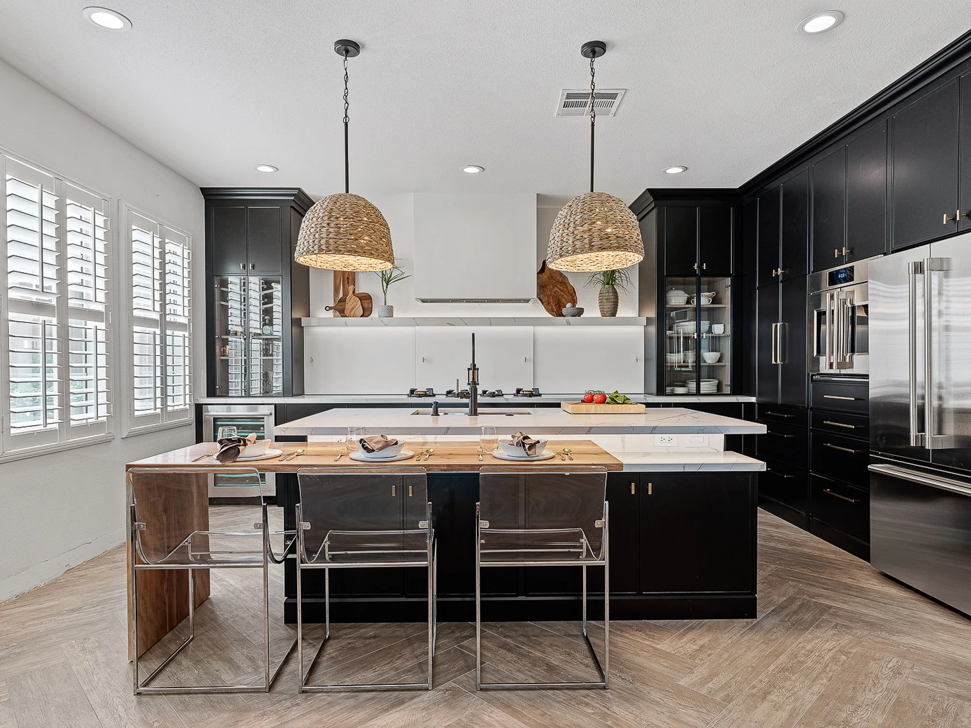 Modern kitchen real estate photography Rancho Cucamonga