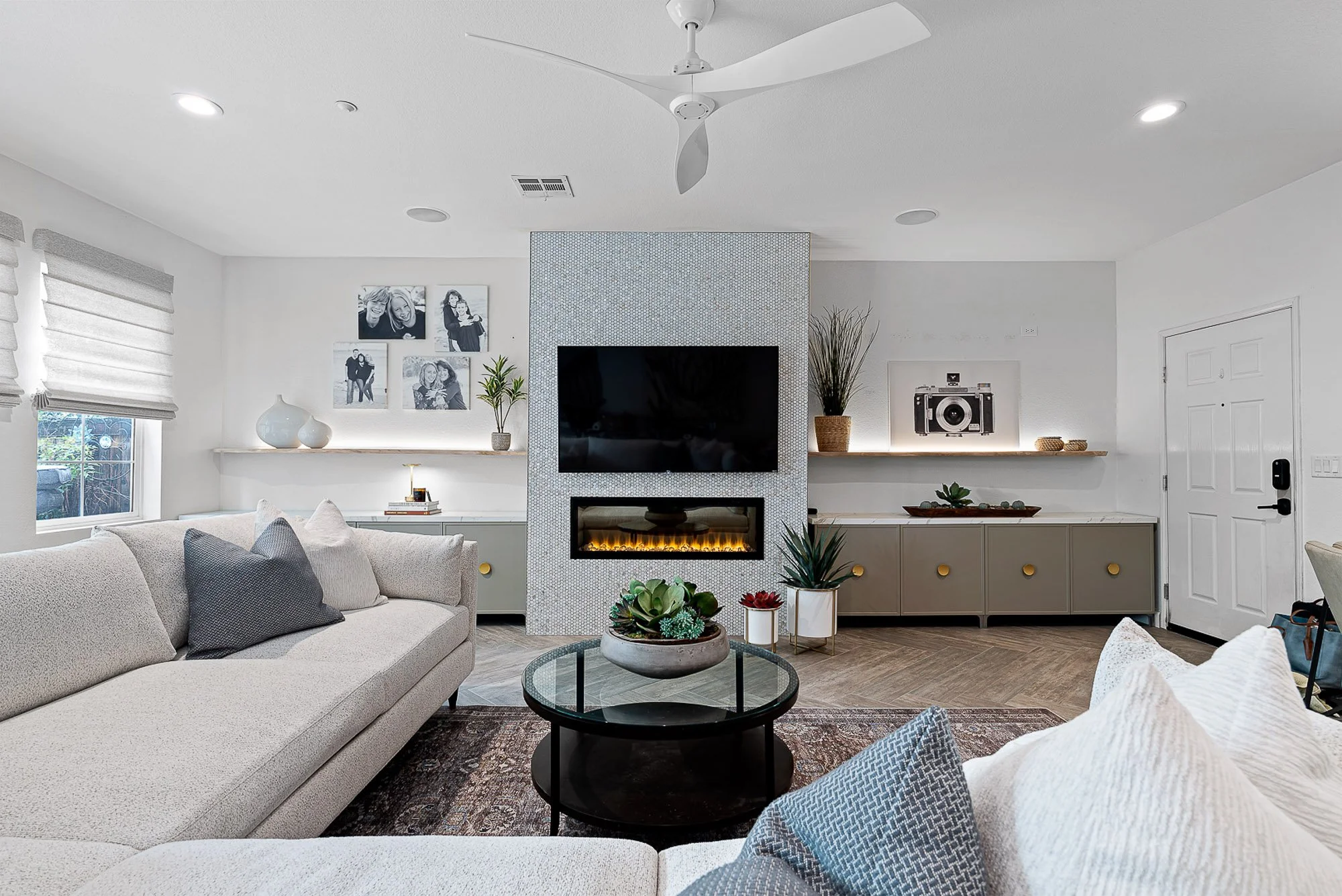 Modern upscale living room interior real estate photography Covina CA SoCal Home Photo