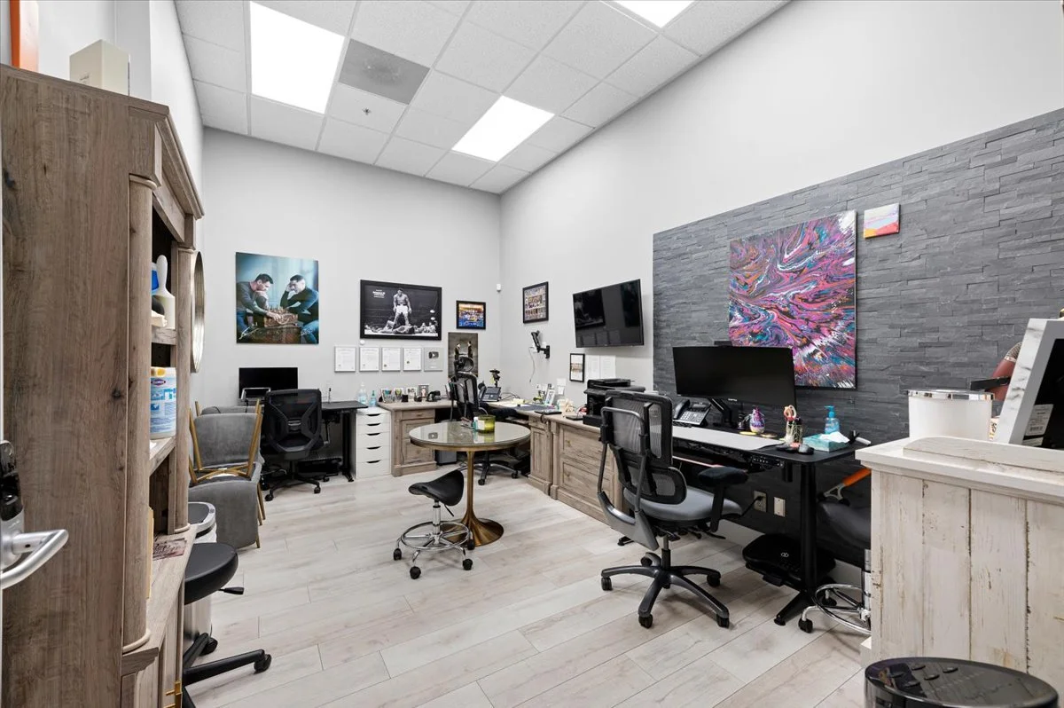 Chiropractic office interior commercial photography Southern California