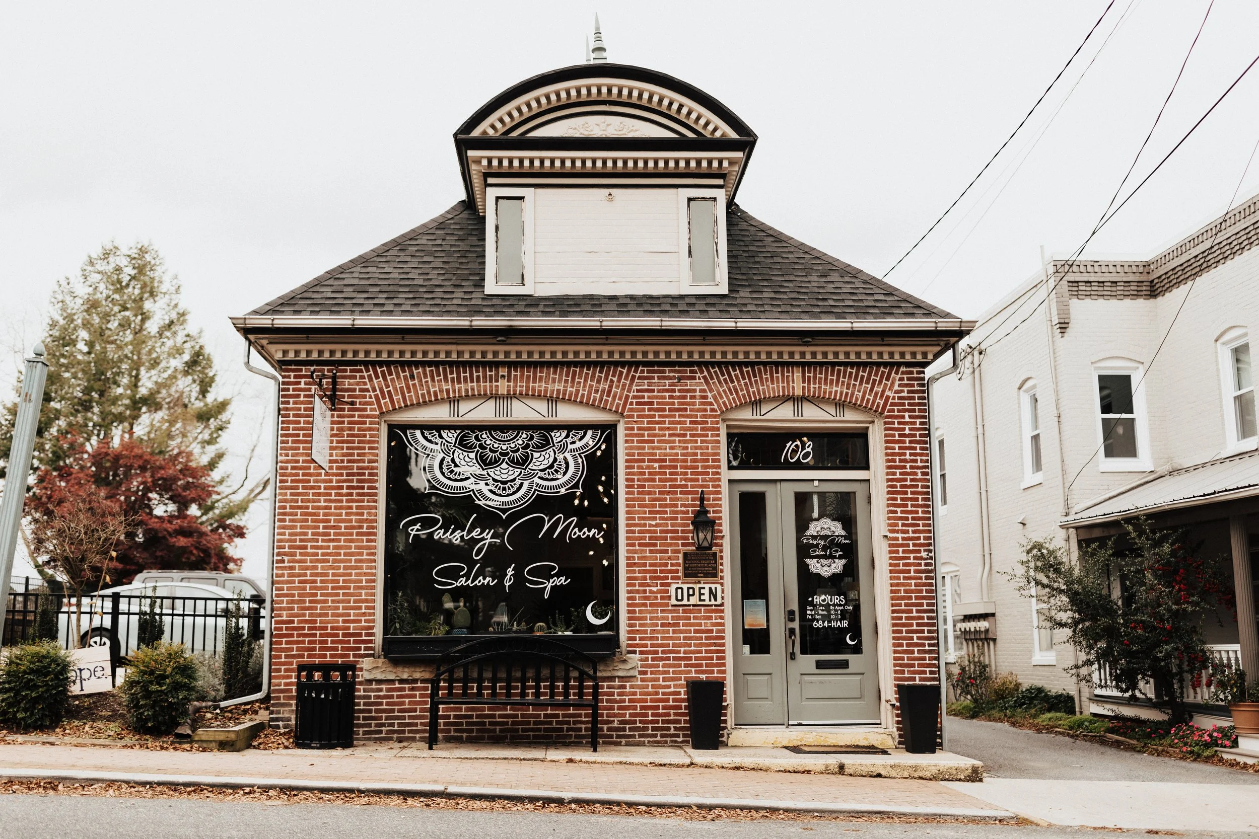 Clean, modern beauty space inside Paisley Moon, a locally owned salon in Milton, Delaware with 16 years of service.