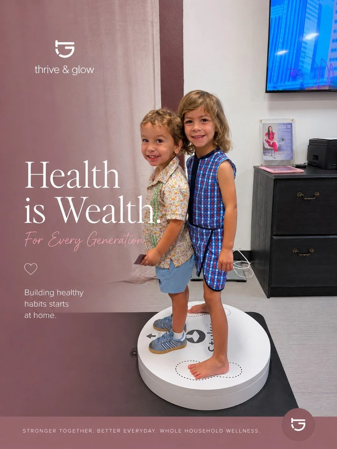 Health is wealth. ✨

And the habits we build today can impact generations to come.

At Thrive &amp; Glow, we believe wellness isn't just about one person, it's about creating a healthier, stronger household. From personalized nutrition and lifestyle 