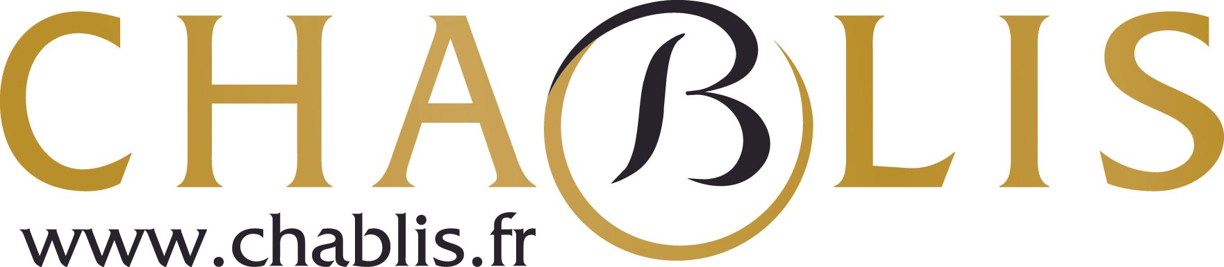 Logo of Chablis with the website www.chablis.fr