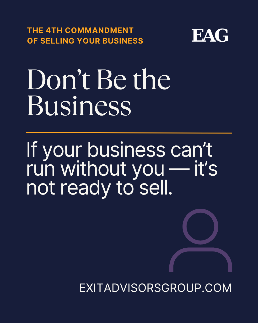 Commandment 4 - Don’t be the Business