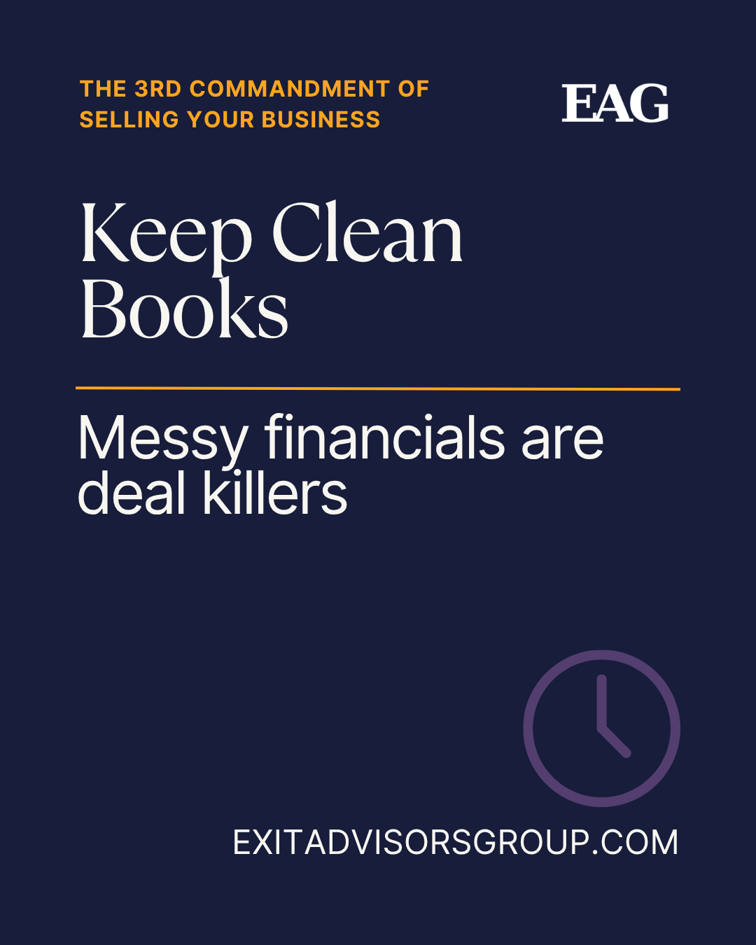 Commandment 3 - Keep Clean Books