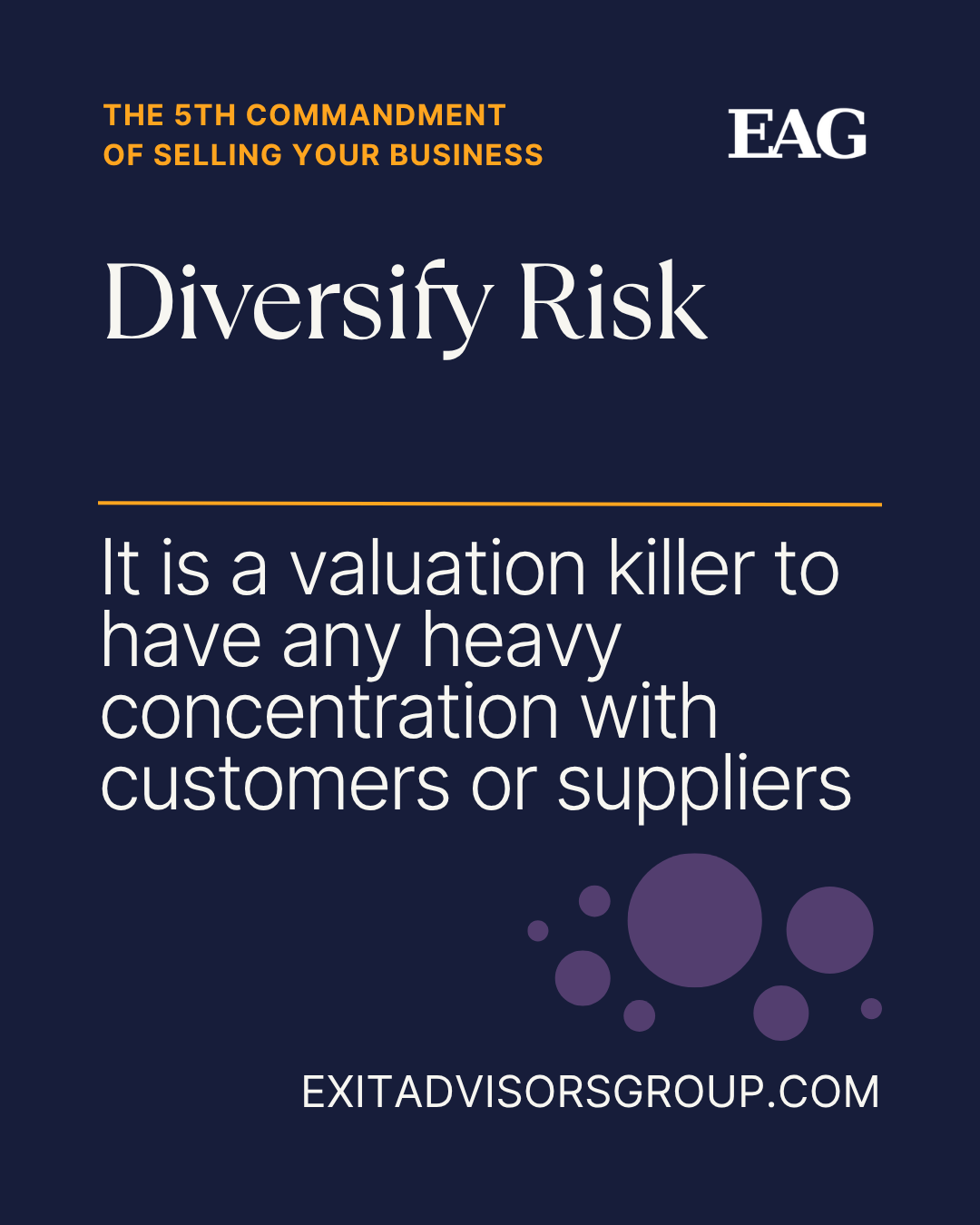 Commandment 5 - Diversify Risk