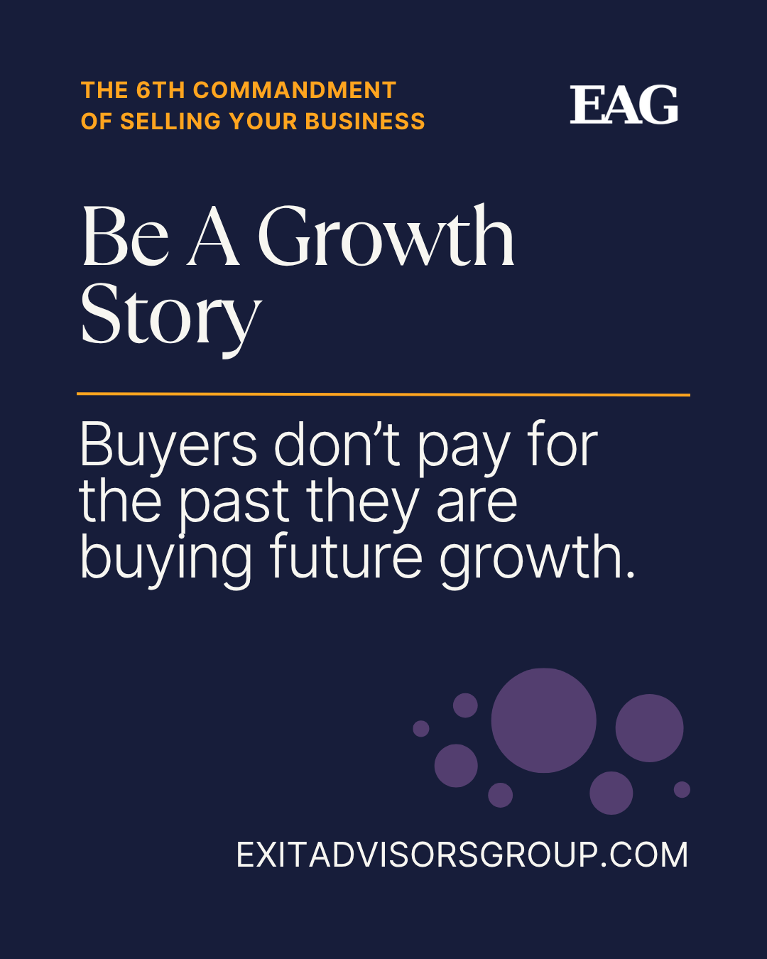Commandment 6 - Be a Growth Story