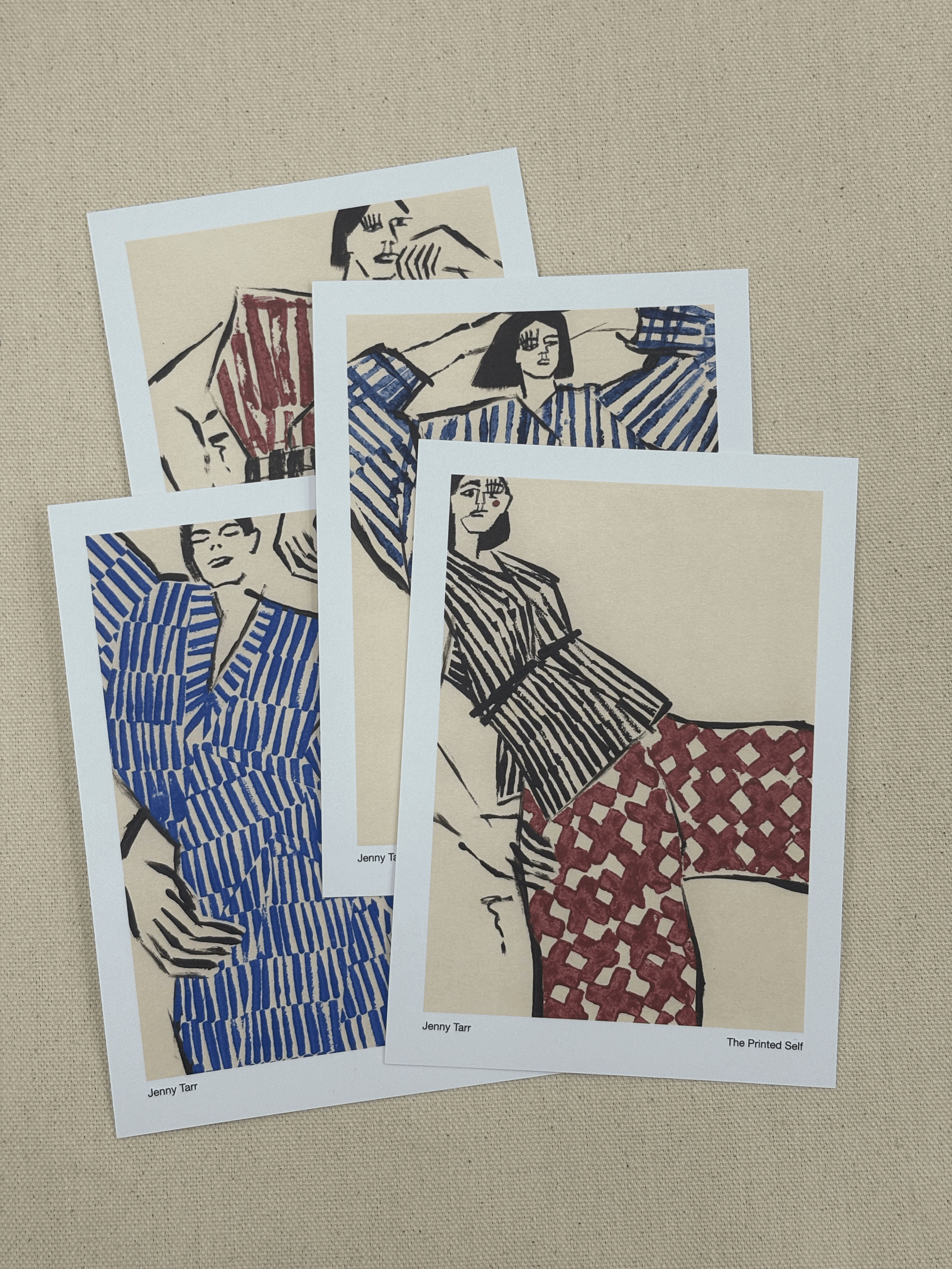 The Printed Self: Set of 4 Mini Art Prints