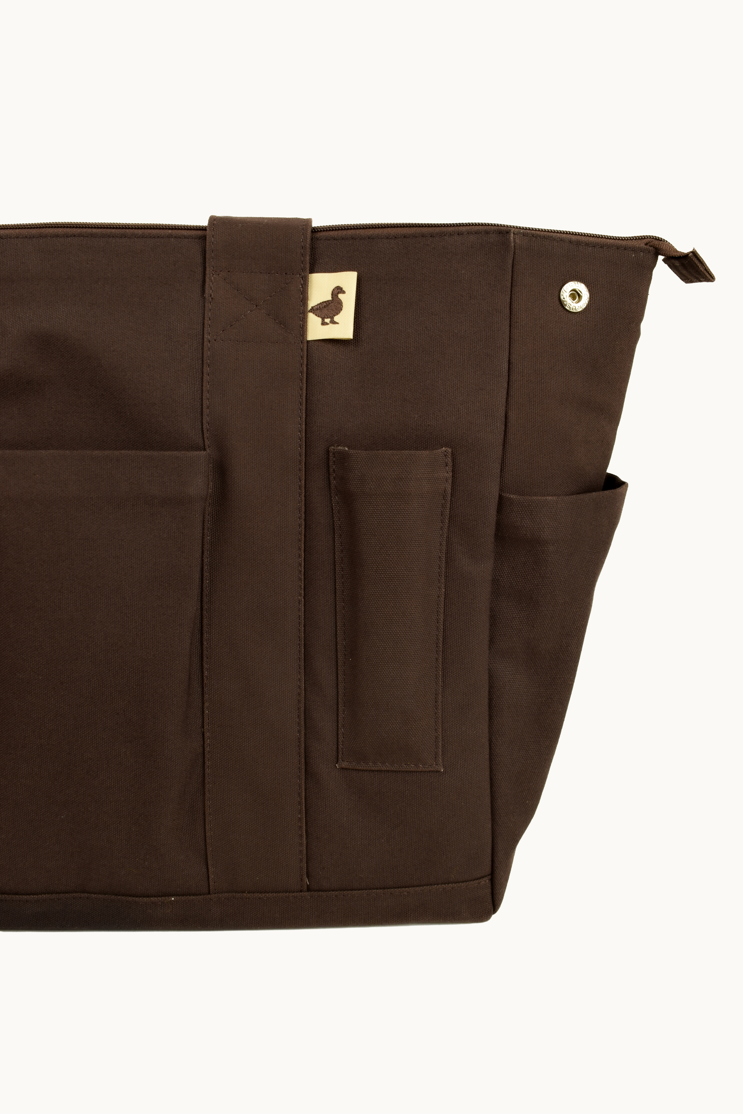 poco pato logo on insulated tote bag