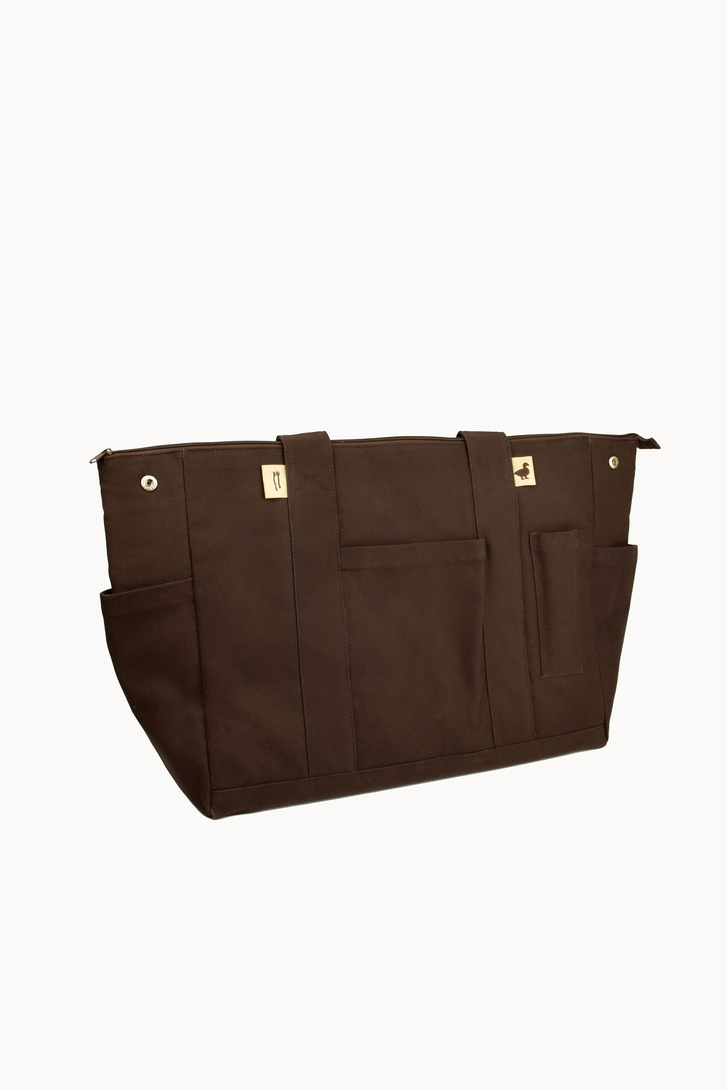 Front view of the Poco Picnic insulated tote bag