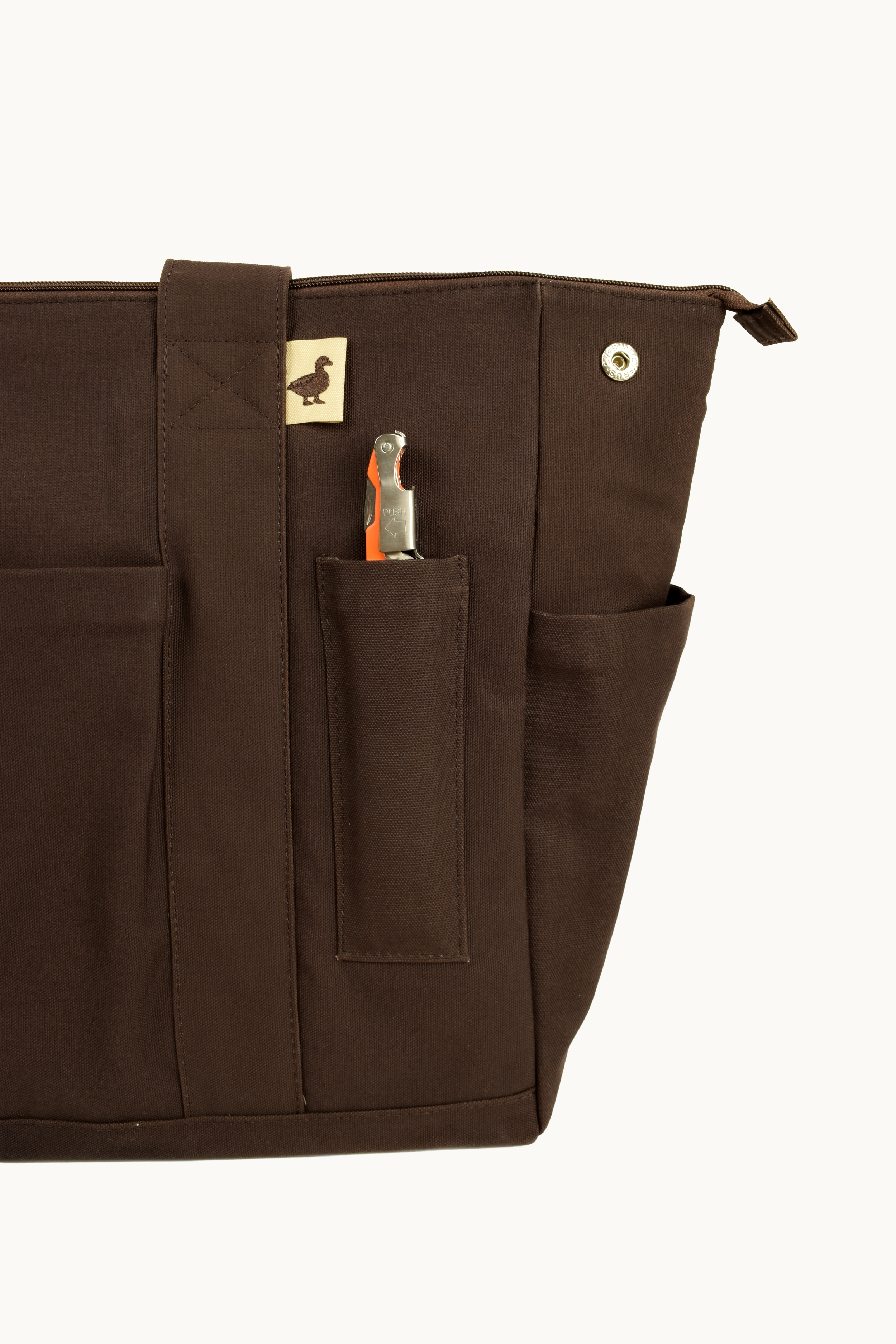 Wine key pocket in the poco picnic insulated tote