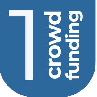 Facebook Logo mit dem Text 'growing. funding' auf blauem Hintergrund