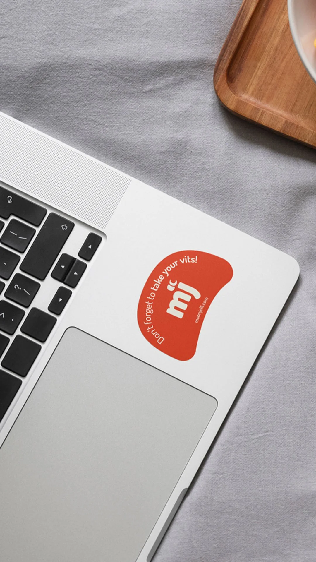 visual identity sticker design and labels for vitamin and supplement company in the UK