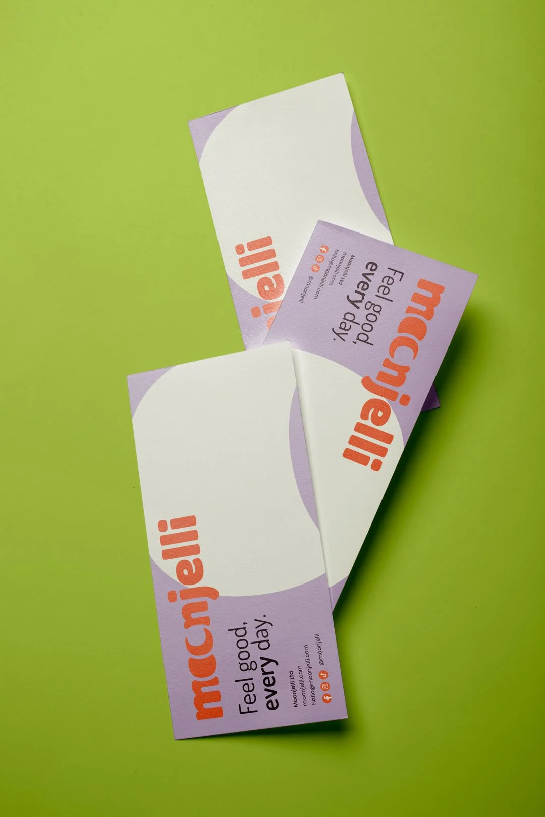 packaging compliment thank you slip design for ecommerce vitamin company in the UK