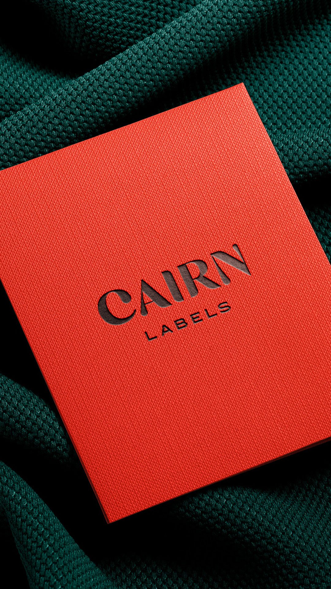 cairn labels minimal brand identity design wordmark logo for corporate company
