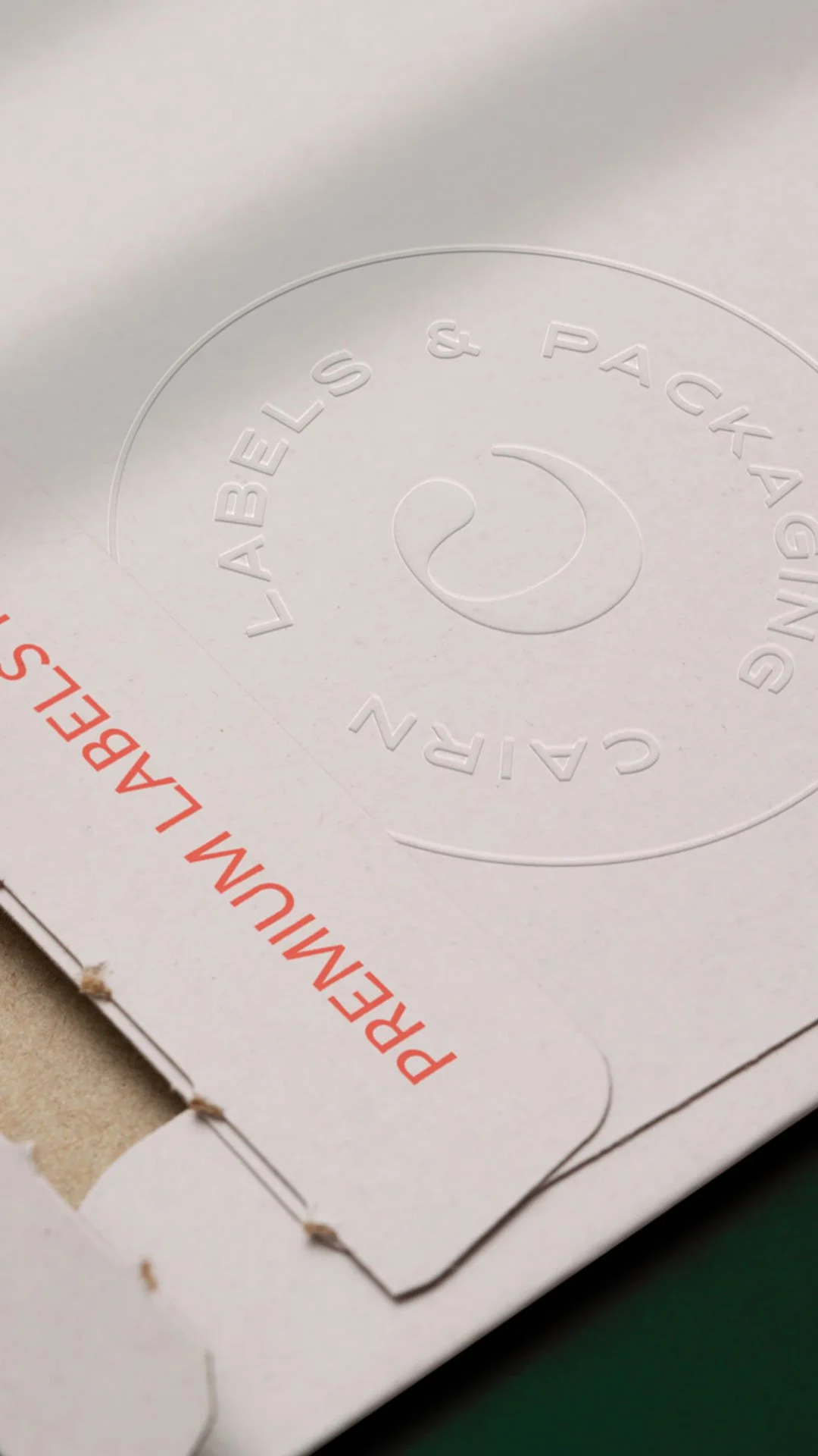 roundel stamp design for cairn labels branding