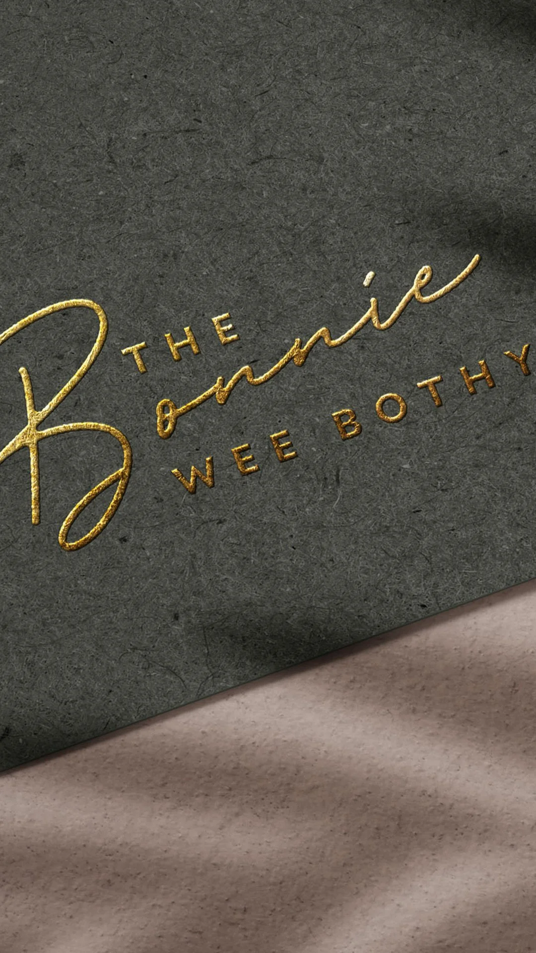 Visual identity for the bonnie wee bothy accommodation airbnb east lothian