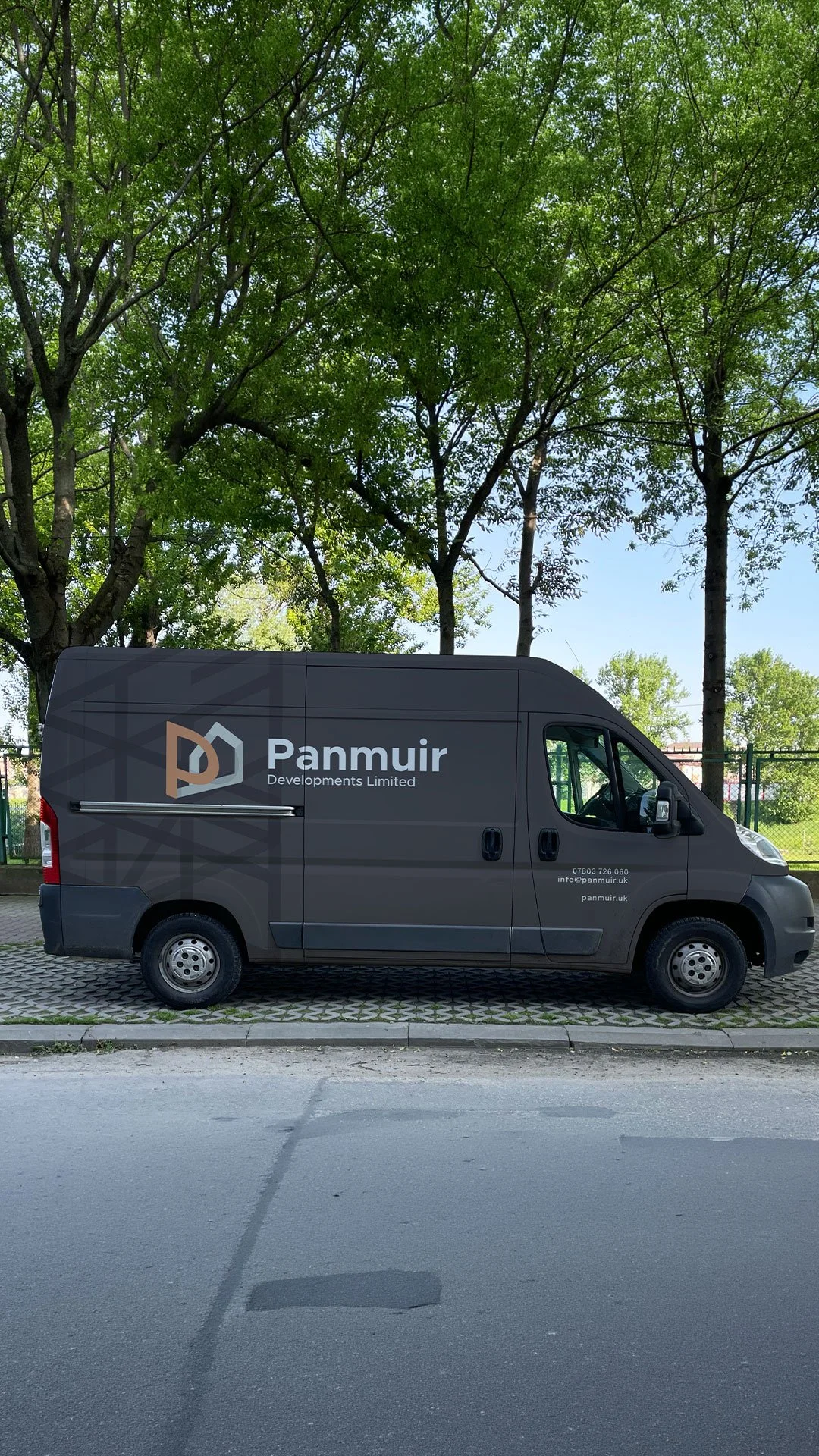 brand identity and vehicle livery design for property developers in scotland