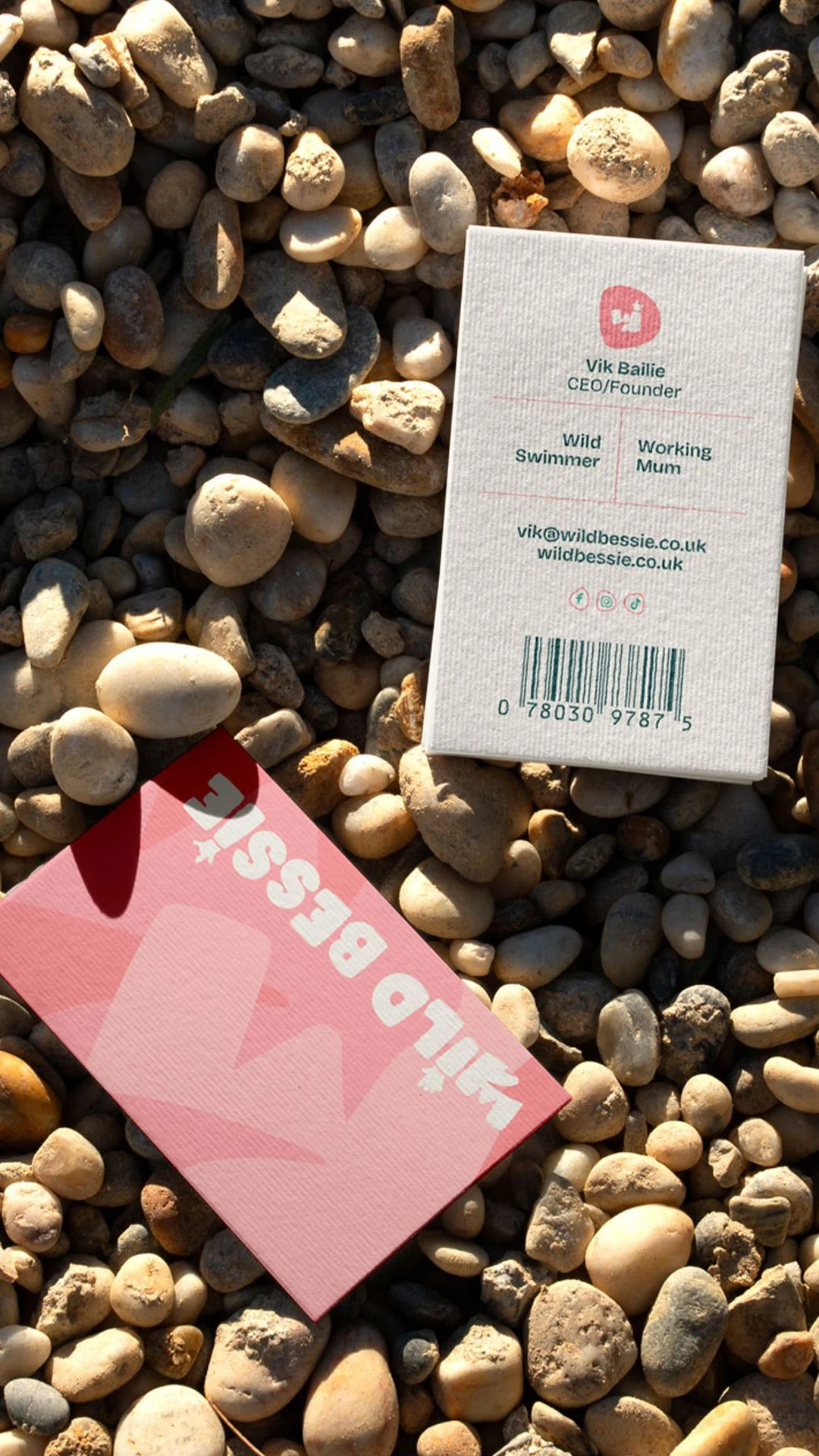 unique business card design for clothing company small business in scotland