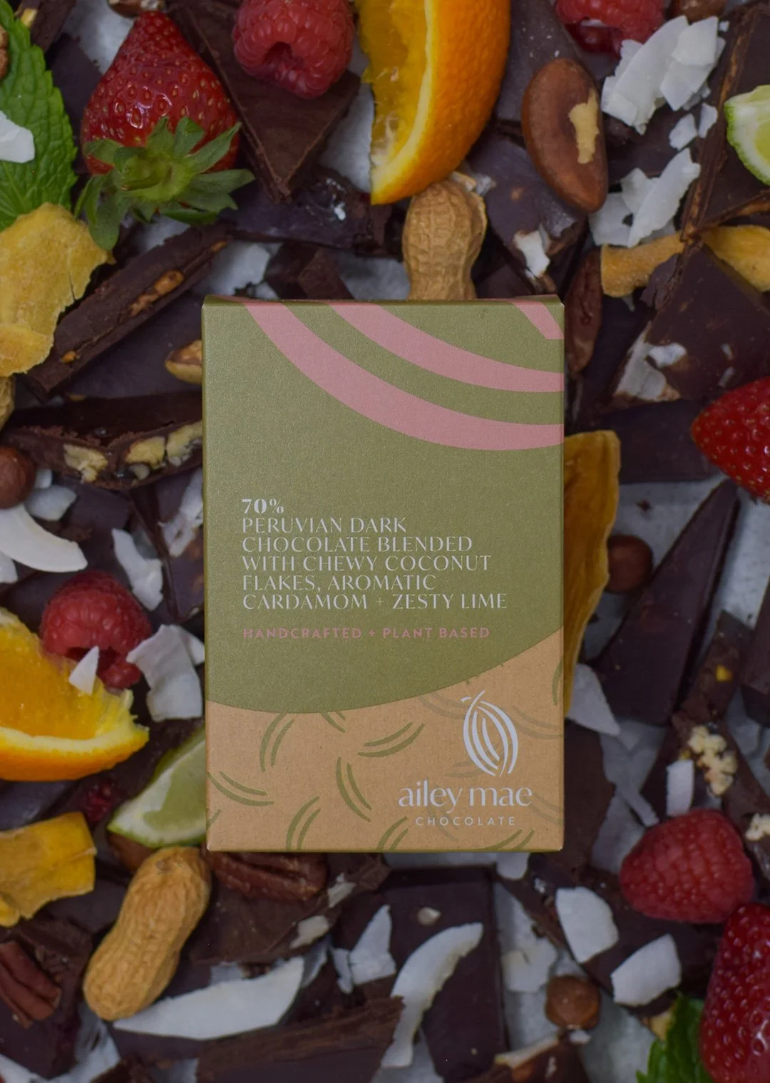 packaging design and product photography for chocolate company in the UK