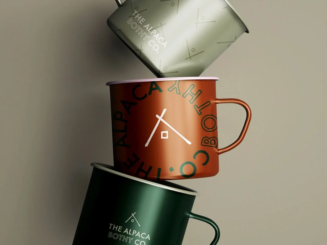 merchandise brand design for retreat destination accommodation in scotland