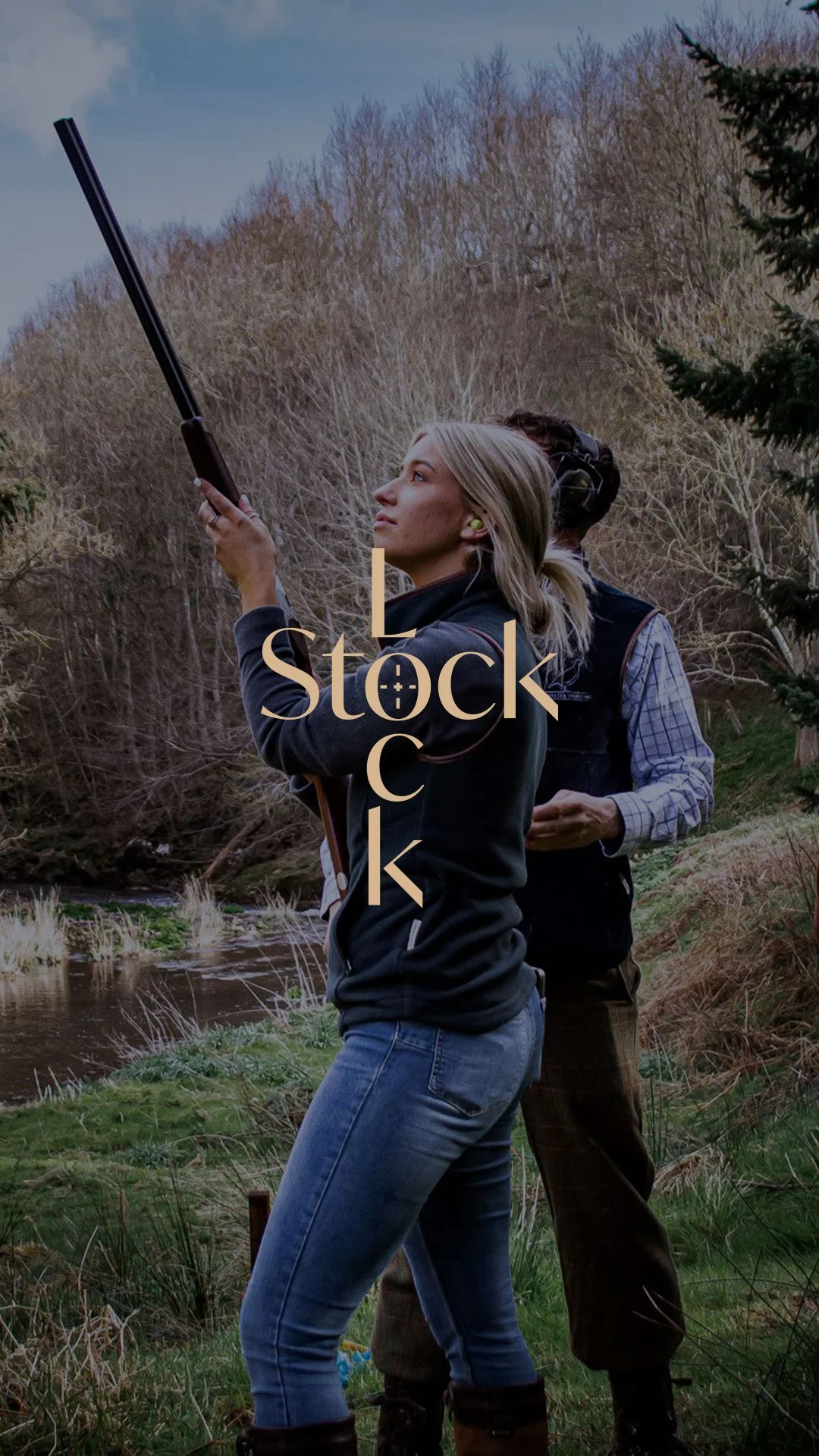 visual identity logo design for sporting company lock stock