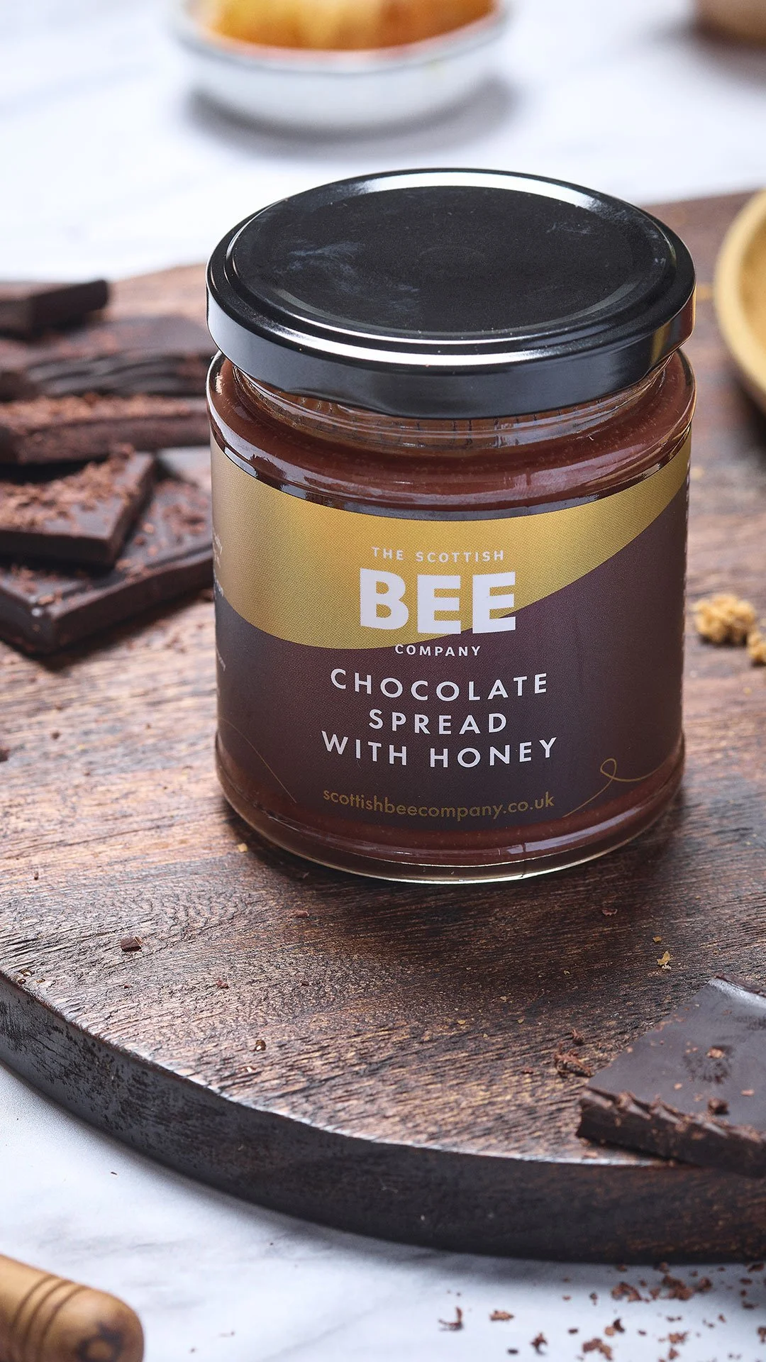 branding and label design for british chocolate spread