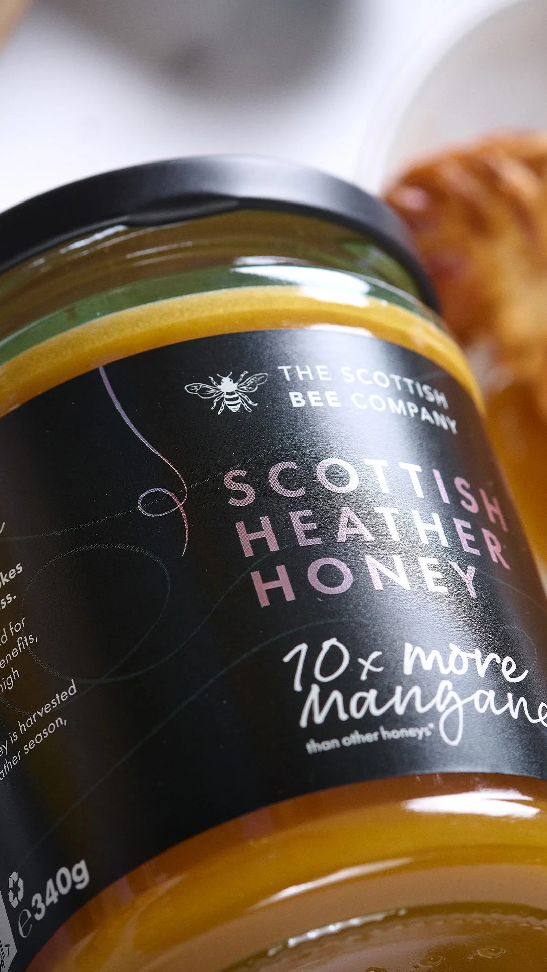 brand and label design for small batch real honey producer in scotland