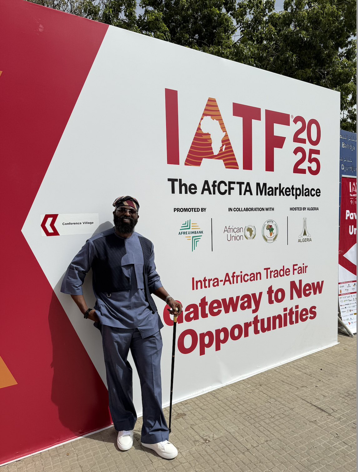 Dr King SMADE speaking at CANEX IATF in Algeria