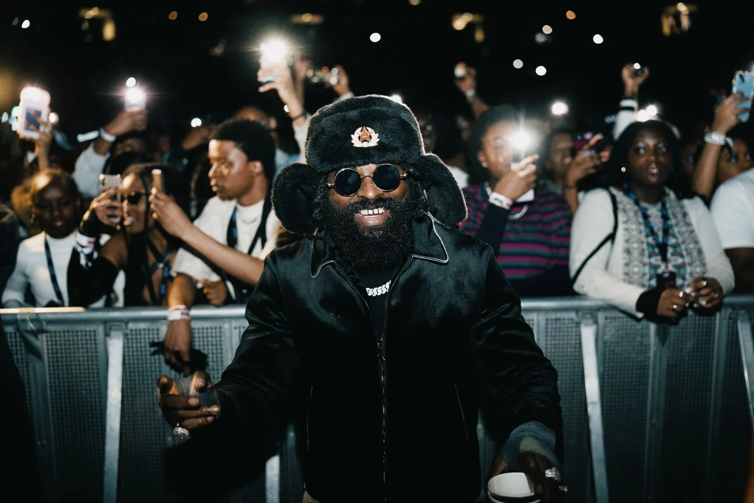 Stadium Afrobeats performance