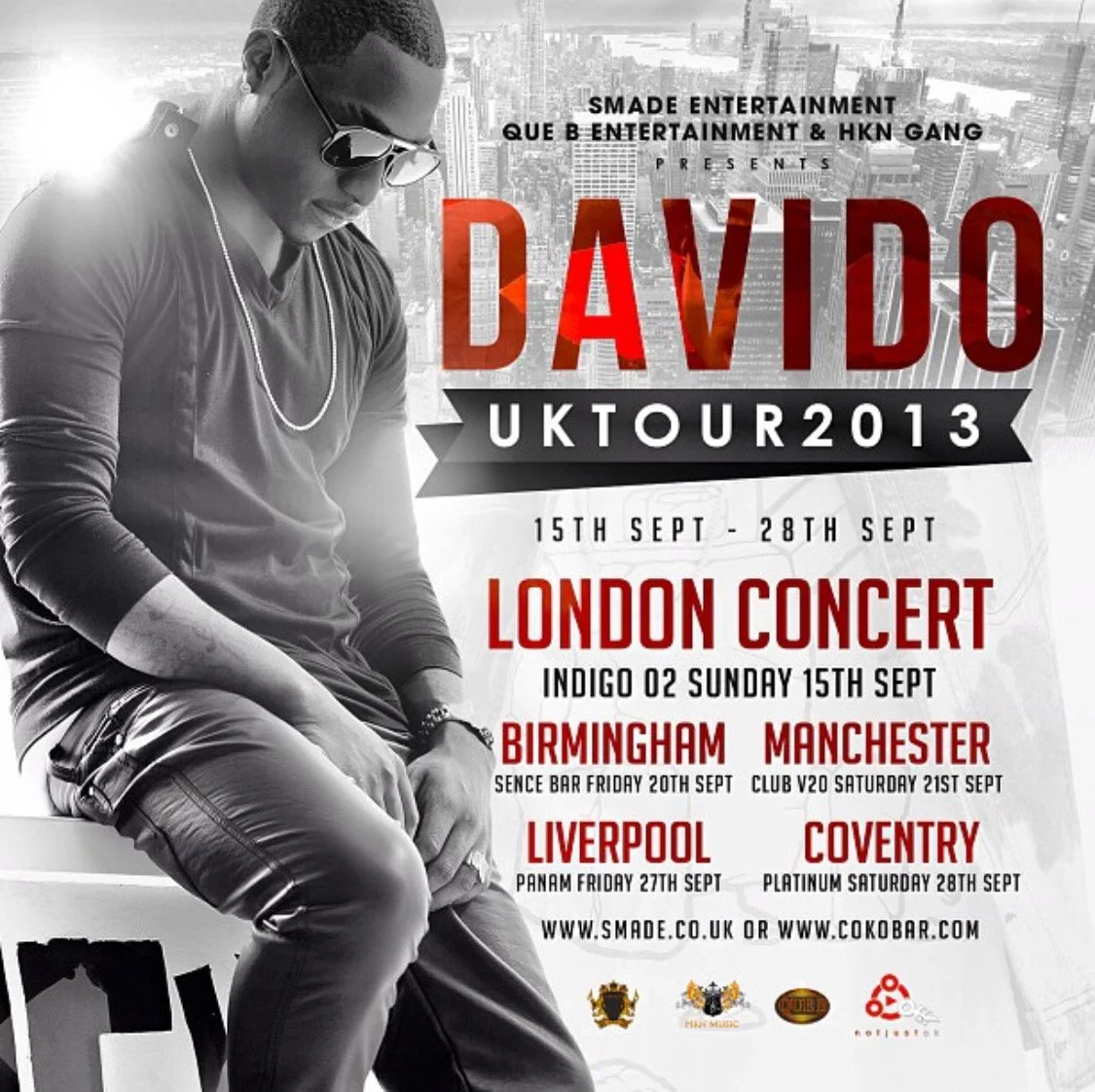 DAVIDO UK TOUR (2013)