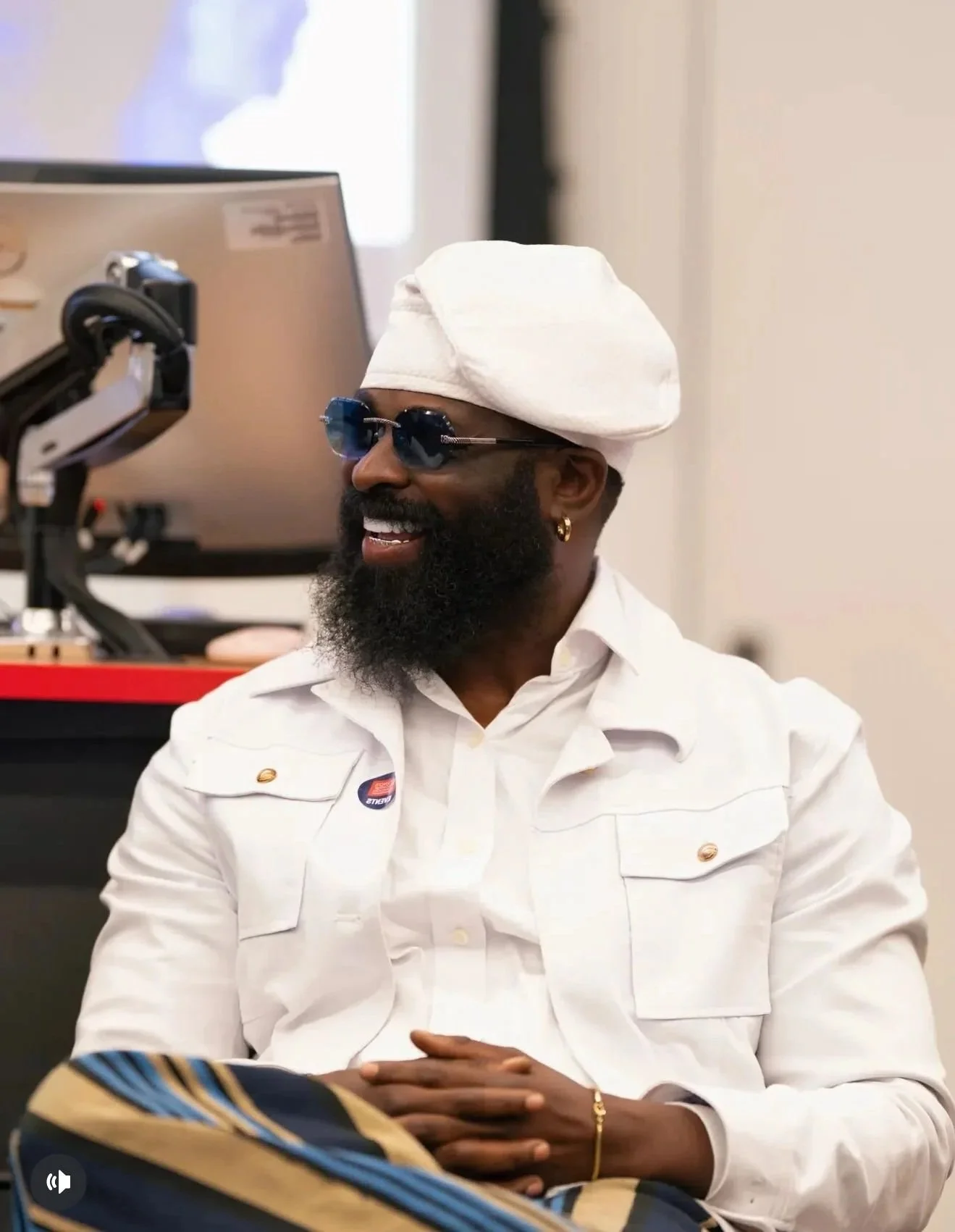 Dr. Adesegun 'SMADE' Adeosun Jr. on stage