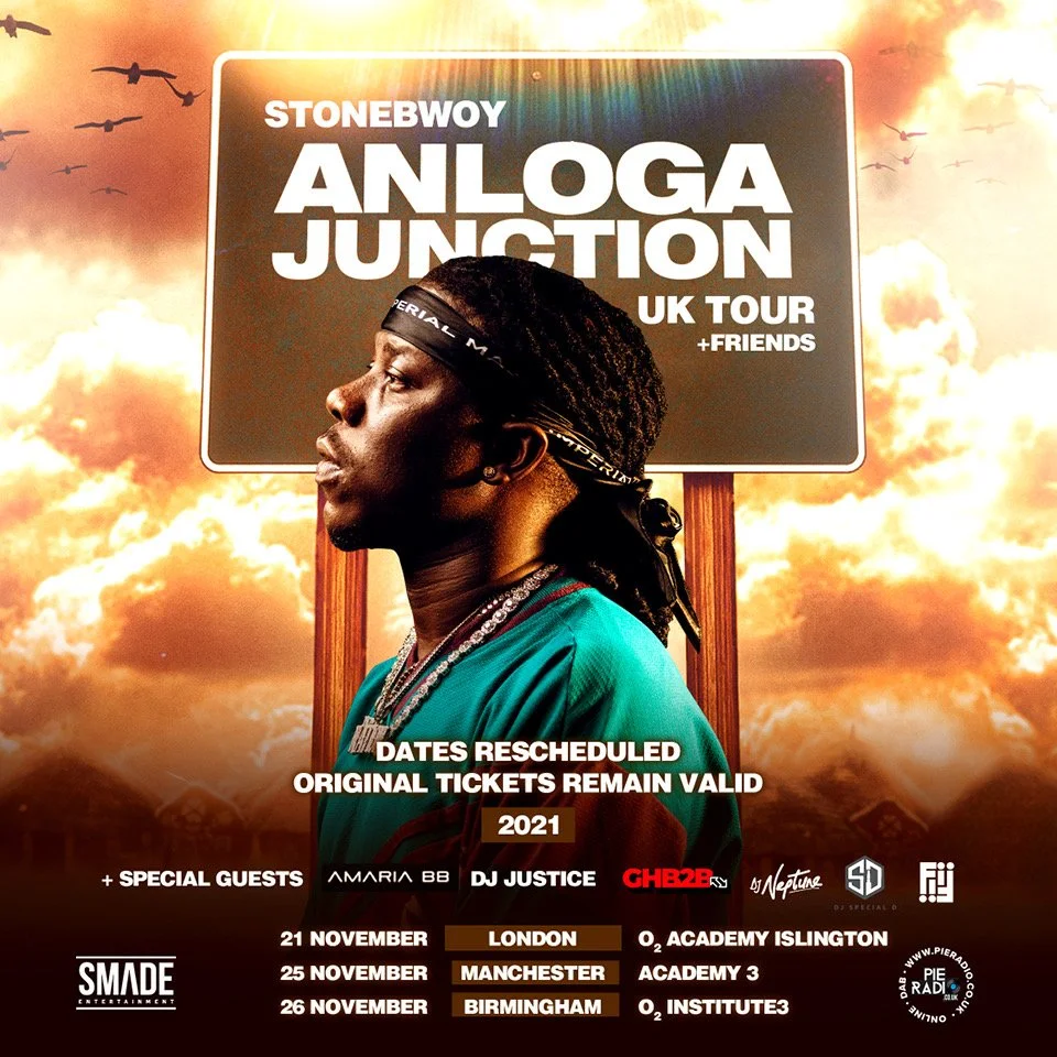 STONEBWOY ANLOGA JUNCTION UK TOUR 2021