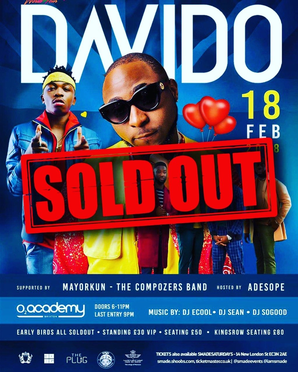 DAVIDO 30BG Tour (2018)
