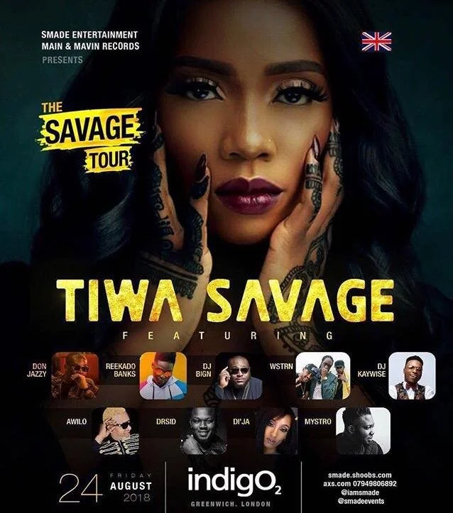 Tiwa Savage / Savage Tour 2018