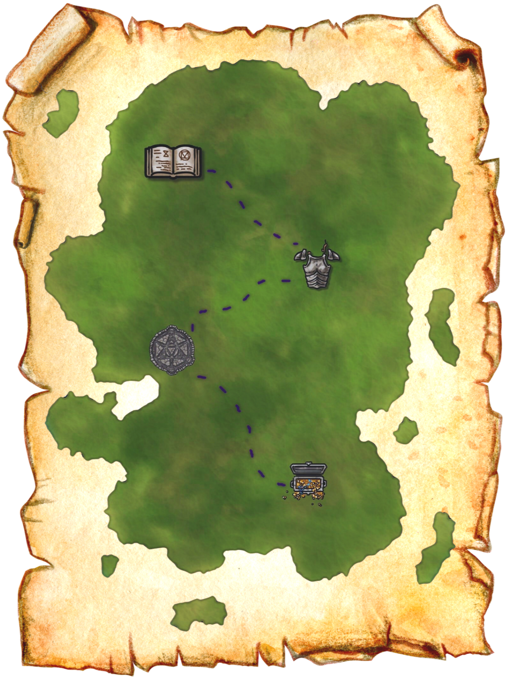 scroll map of the design journey