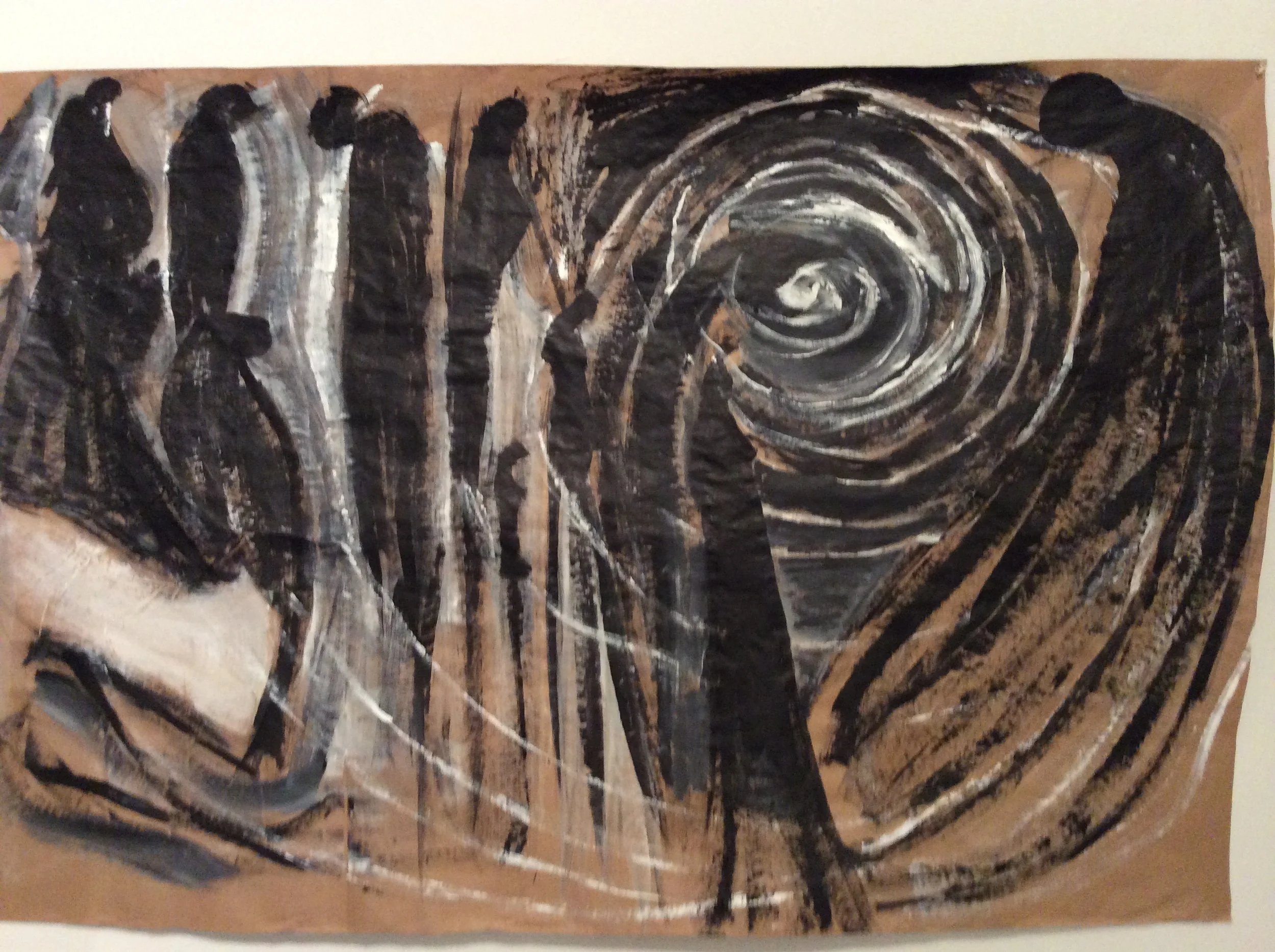 "The Summit" |  Acrylic on Paper | 60"x30" | 2020