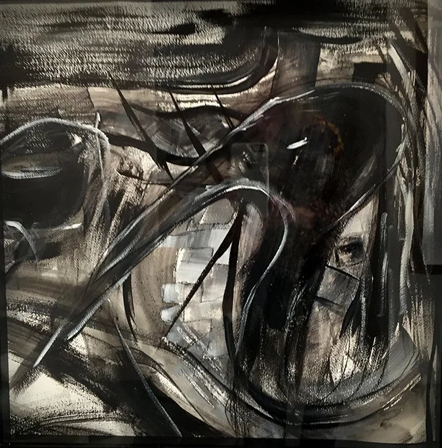 "Entanglement" | Acrylic on paper | 18"x24" | 2021