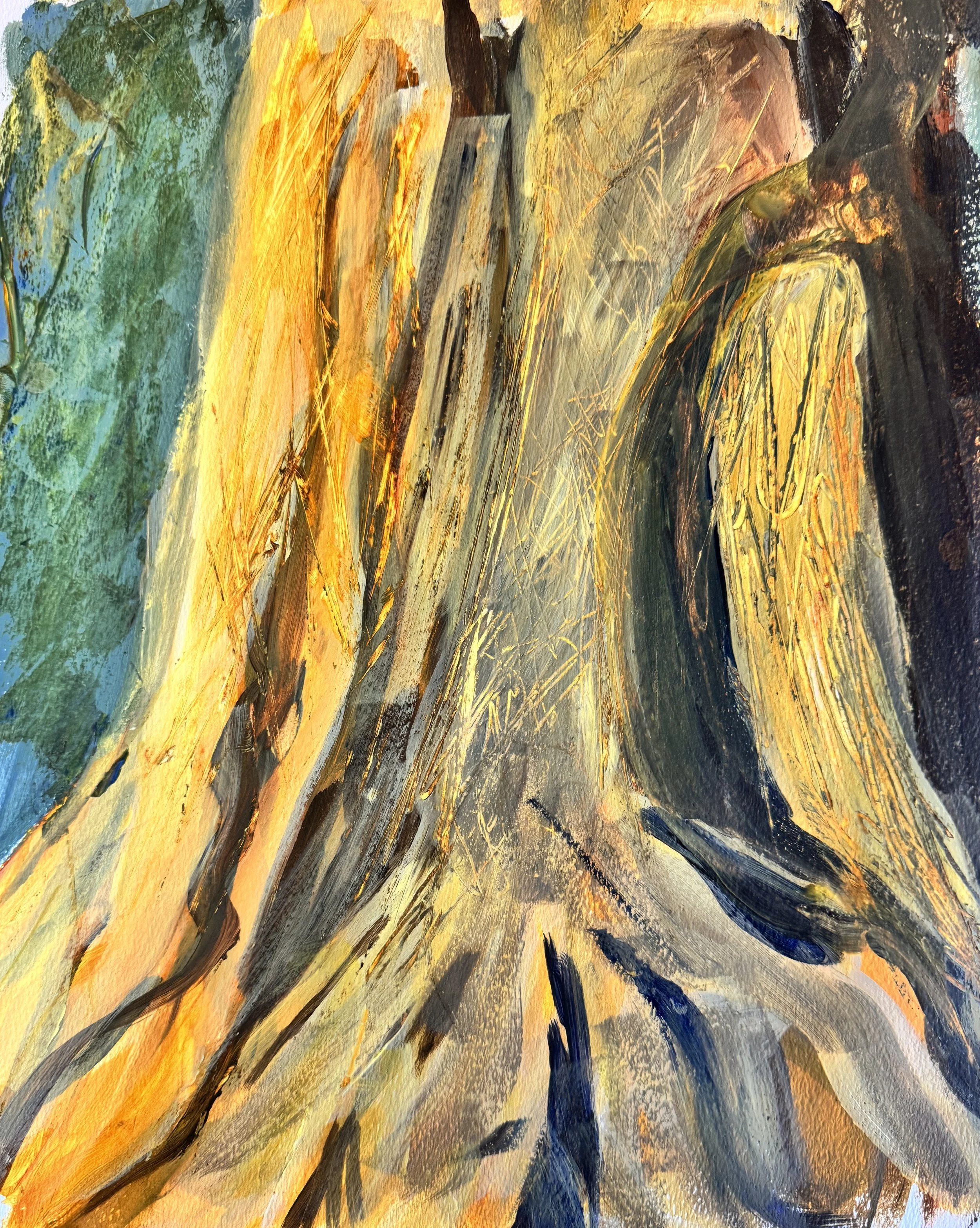 "Tree Trunk" | Acrylic on canvas | 8"x10" | 2026